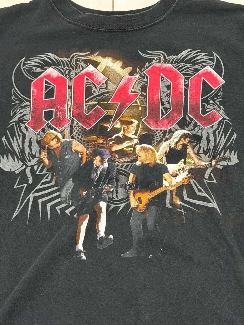 AC/DC Black Ice 2009 Tour Band T-Shirt Anvil